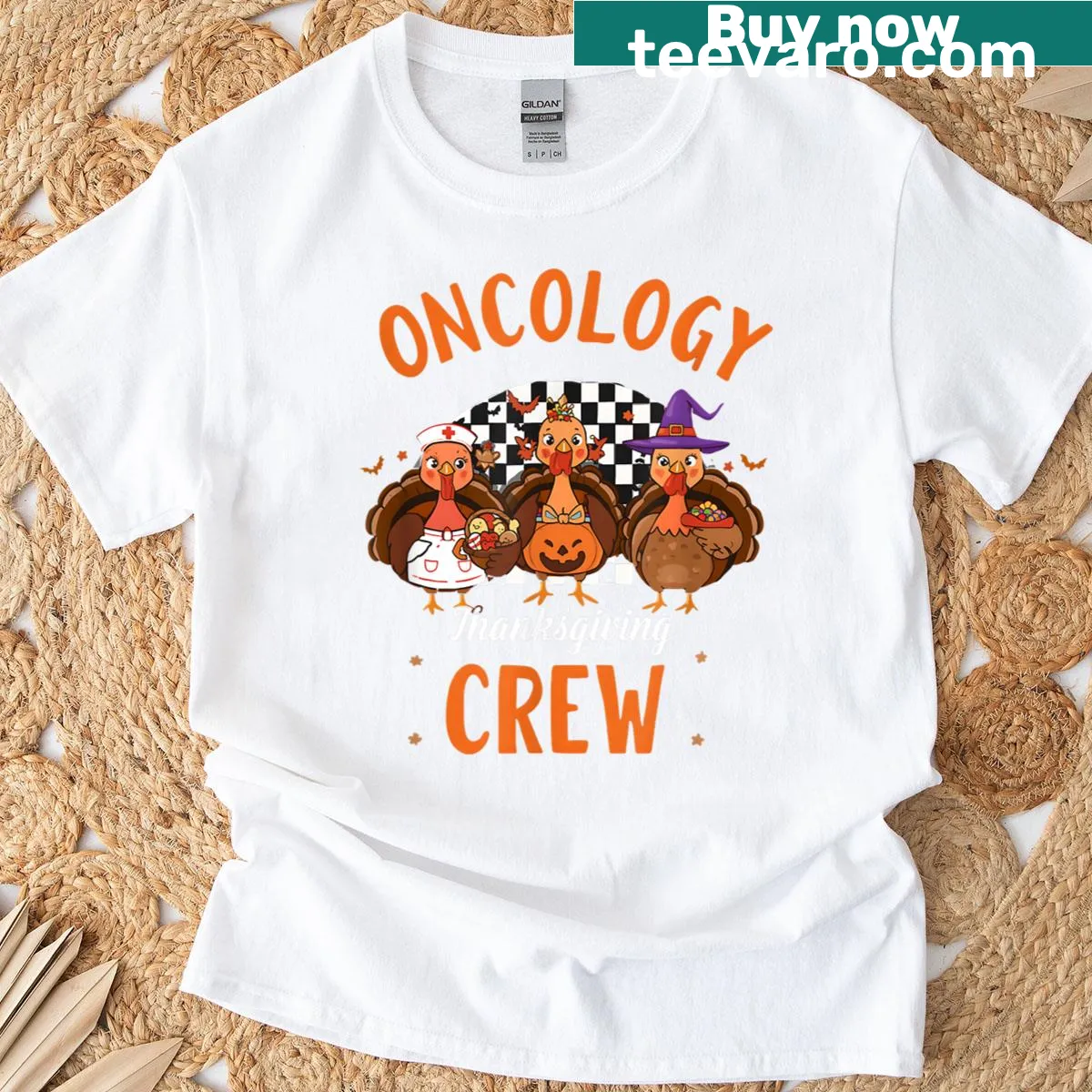 Humorous oncology nurse graphic on T-shirt — on a men's t-shirt