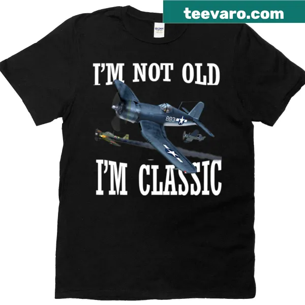 Funny Vintage F4u Corsair T-shirt featuring a classic aircraft graphic