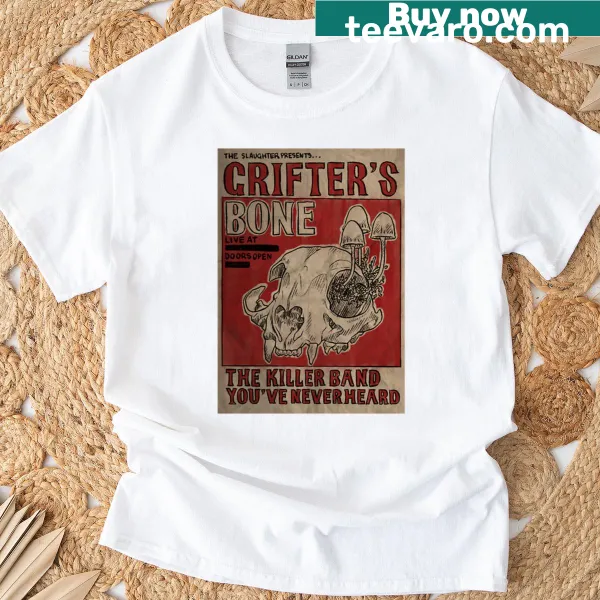 Bone graphic with 'Grifters' text t-shirt