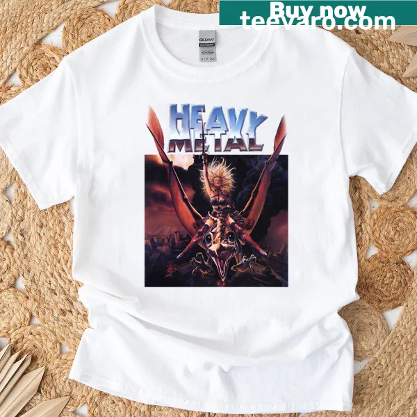Vintage-inspired T-shirt featuring heavy metal movie graphics