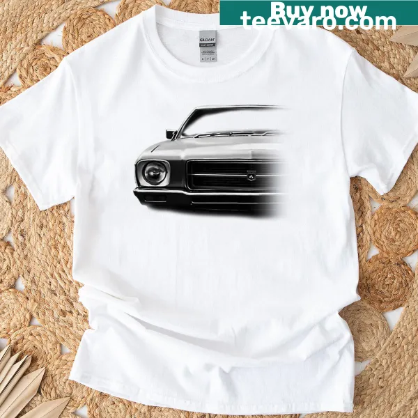 T-shirt featuring an illustration of the Holden Kingswood HQ car