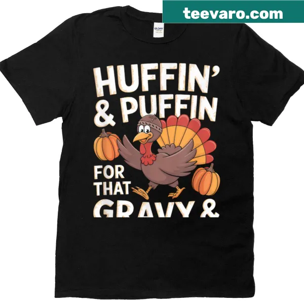 Funny Thanksgiving t-shirt with a turkey and pumpkins for holiday fun