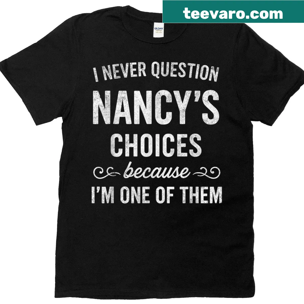 Heartfelt T-shirt celebrating family loyalty with humorous text. — on a men's t-shirt