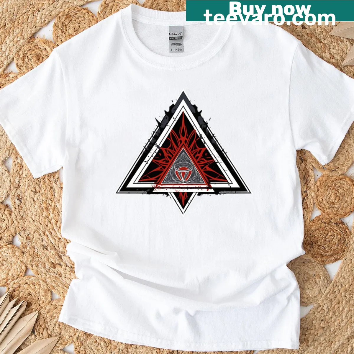 Inspirational T-shirt featuring the phrase 'Inner Flame' in bold typography — on a men's t-shirt