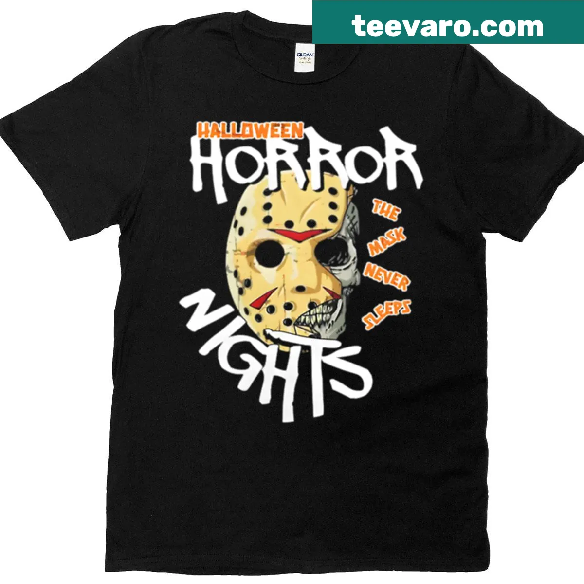 Iconic Jason Voorhees graphic T-shirt for horror fans — on a men's t-shirt