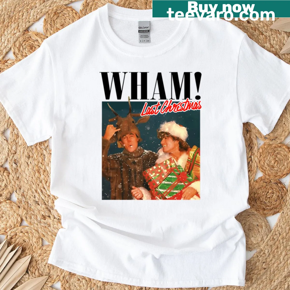 Vintage band t-shirt inspired by the Last Christmas album — on a men's t-shirt