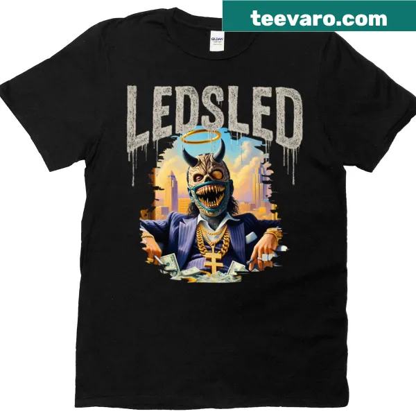 Playful Ledsled Lifestyle t-shirt featuring an adventure-themed graphic
