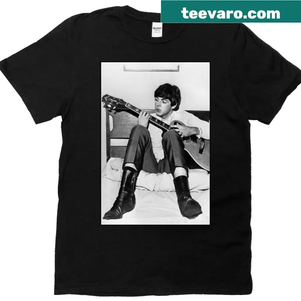 T-shirt featuring a playful McCartney poster design