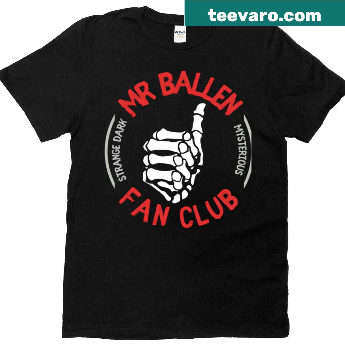 T-shirt featuring whimsical graphic for Mr Ballen's fan club. — on a men's t-shirt