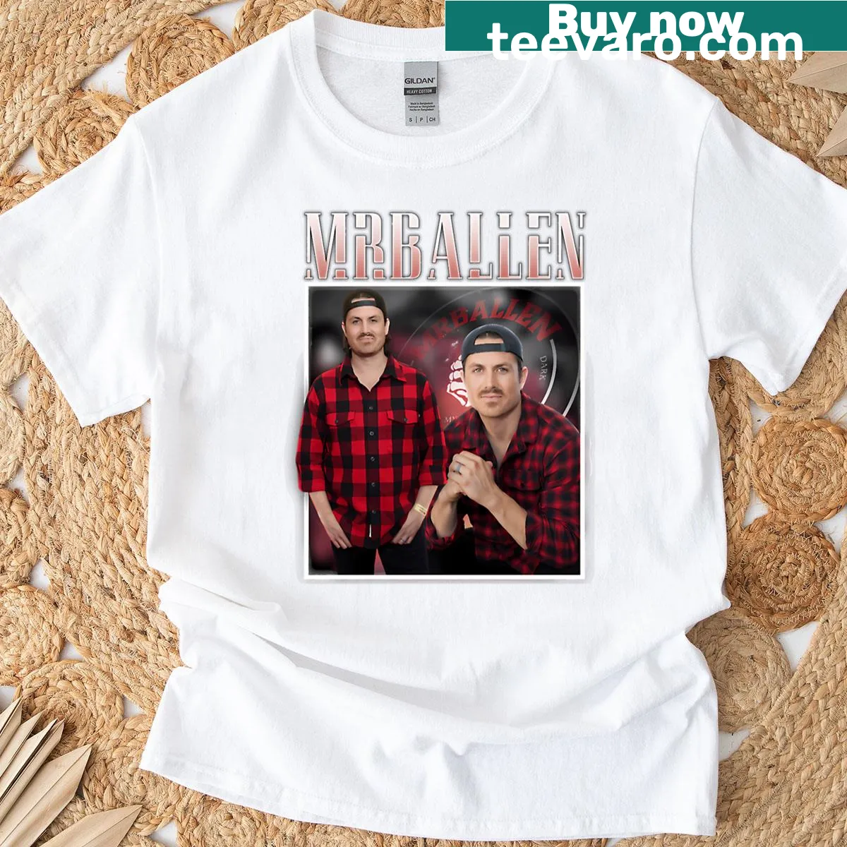Vintage-style t-shirt with classic typography design — on a men's t-shirt