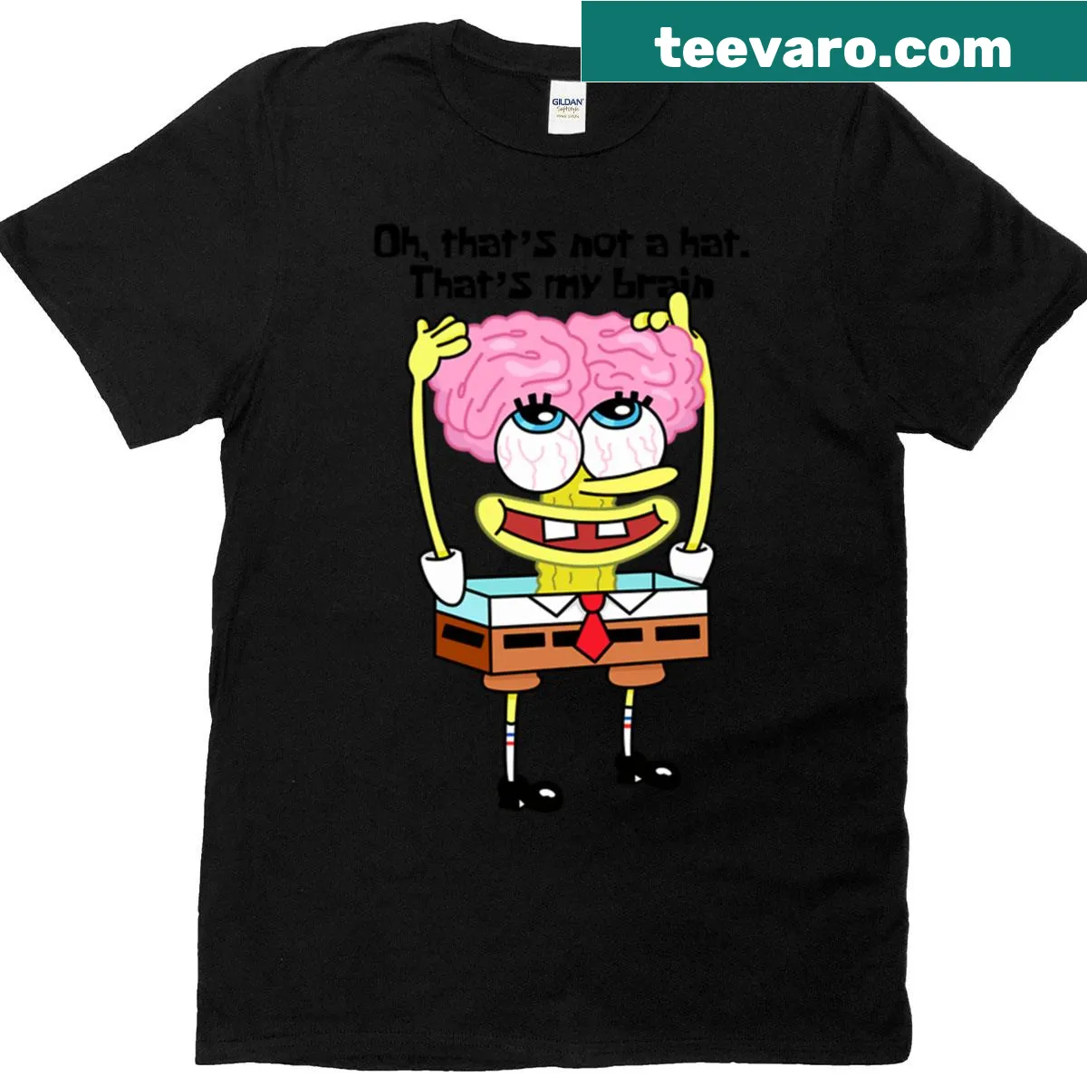 T-shirt featuring the phrase 'My Brain' in a simple design — on a men's t-shirt