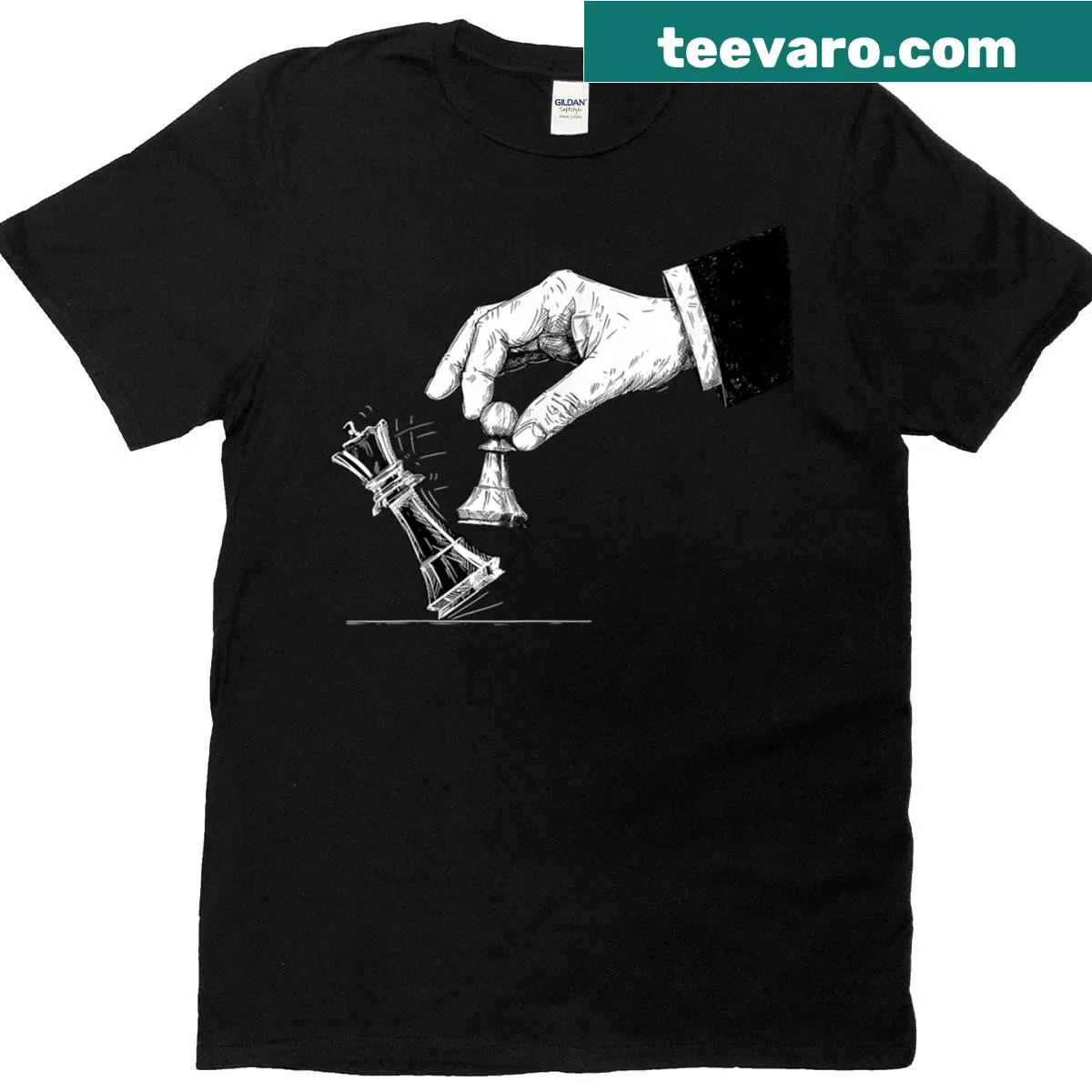 Typography design featuring anti-Trump message on a t-shirt — on a men's t-shirt