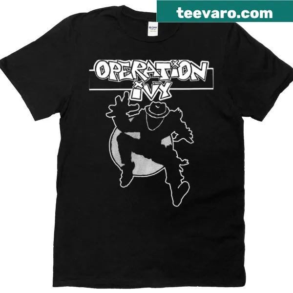 Vintage distressed t-shirt featuring Operation Ivy band logo