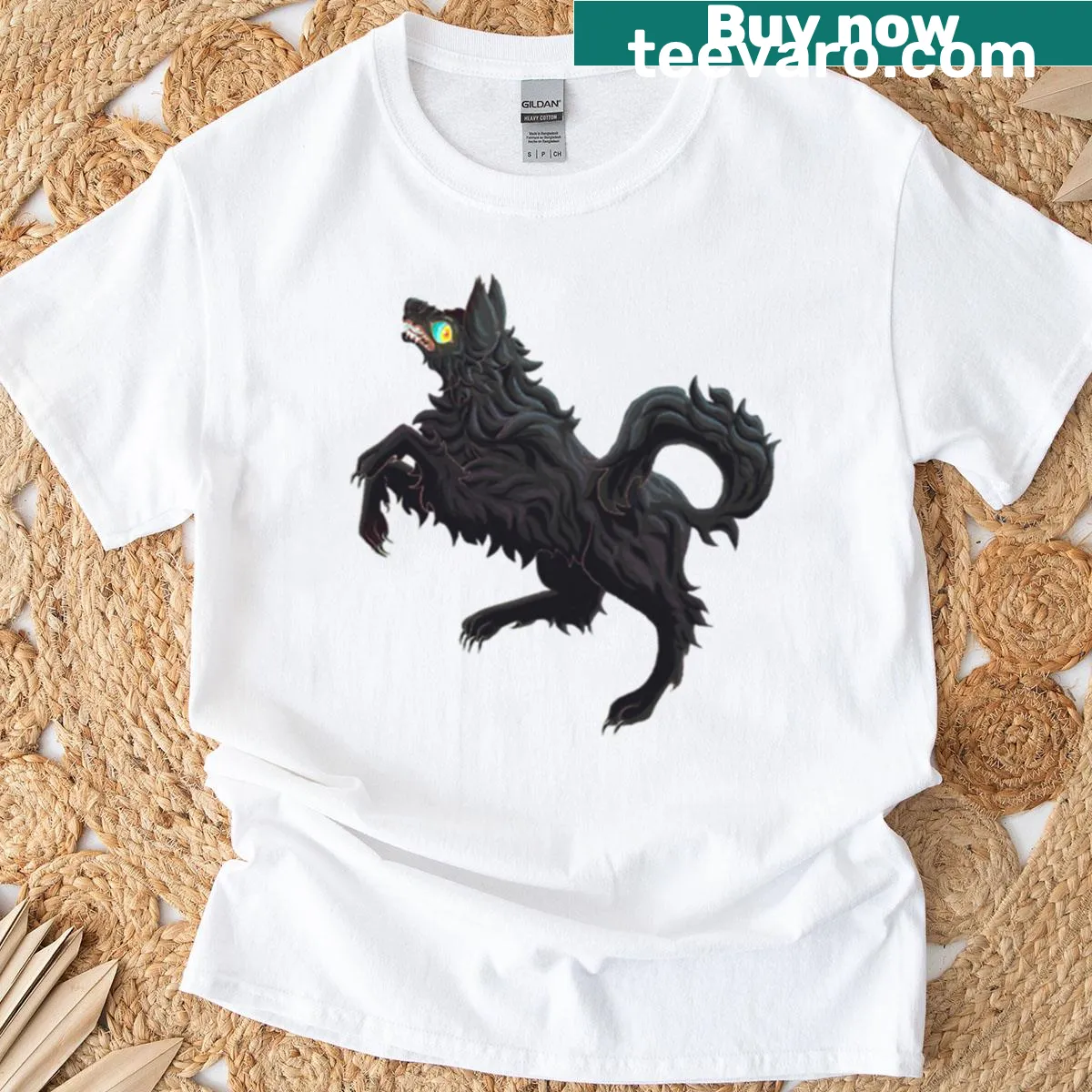 Charming dog-themed T-shirt inspired by Over The Garden Wall — on a men's t-shirt