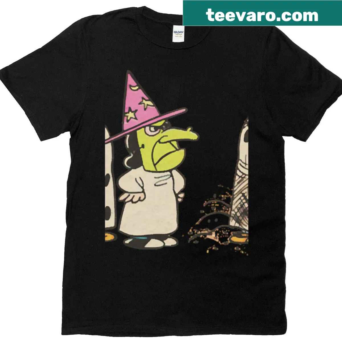 Vintage Peanuts Halloween shirt with Great Pumpkin and ghosts — on a men's t-shirt