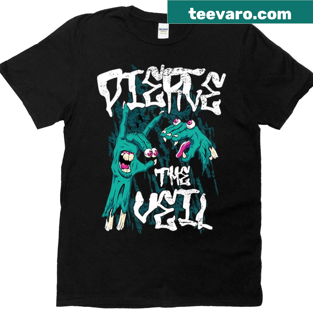 Bold graphic tee featuring Pierce The Veil-inspired design — on a men's t-shirt