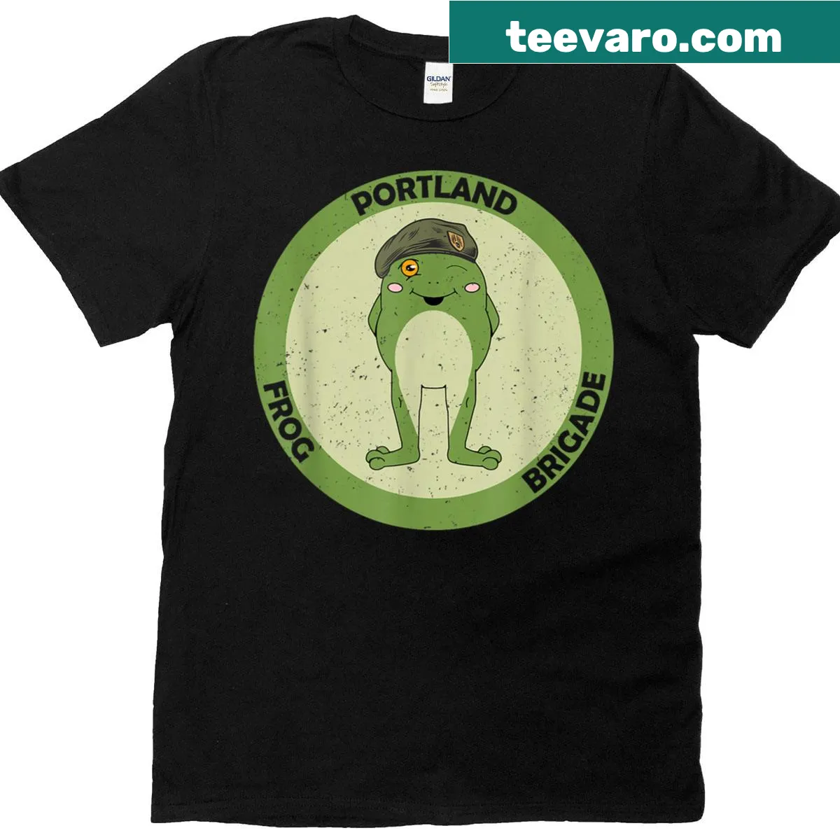 Funny frog quote graphic on a cute t-shirt for men and women — on a men's t-shirt