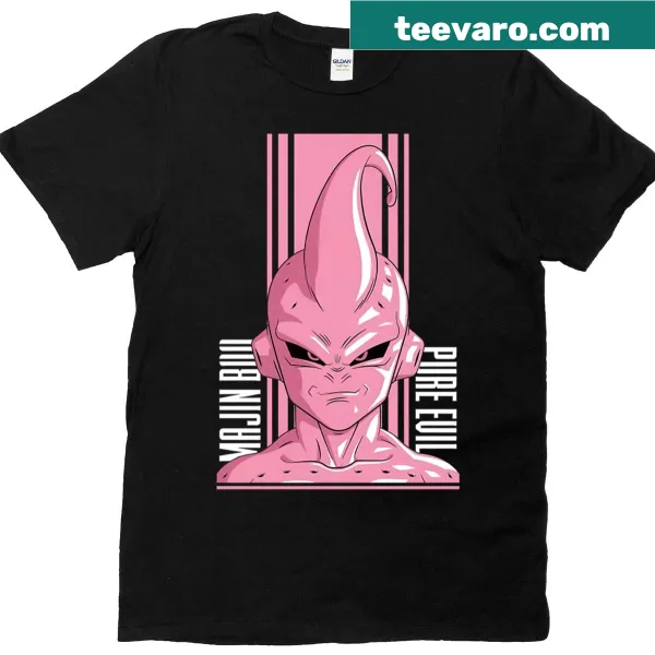 Text graphic reading 'Pure Evil And Chaos' on a t-shirt