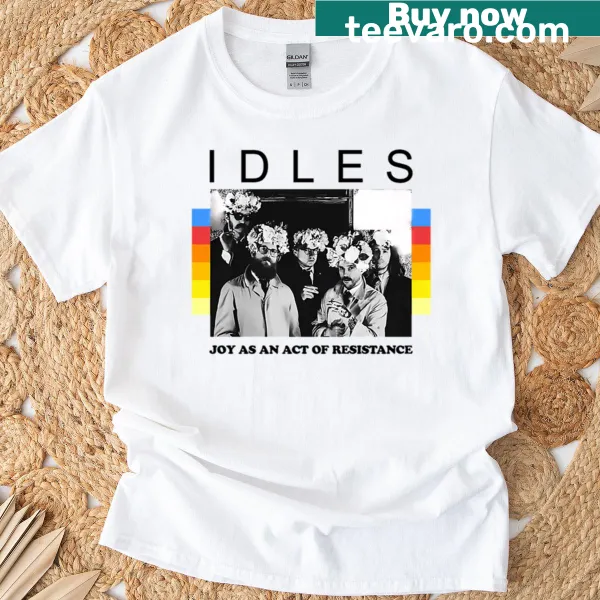 Vintage-style Resistance Idles t-shirt with a retro music graphic
