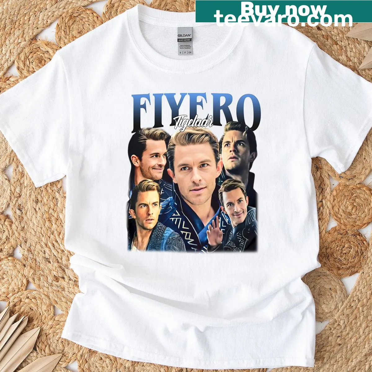 Retro bootleg 90s t-shirt featuring Fiyero Tigelaar — on a men's t-shirt