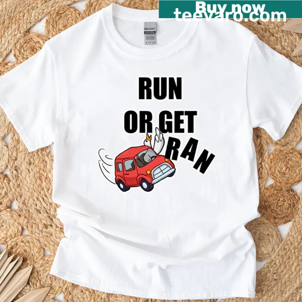 Silly goose graphic with humorous text on a T-shirt