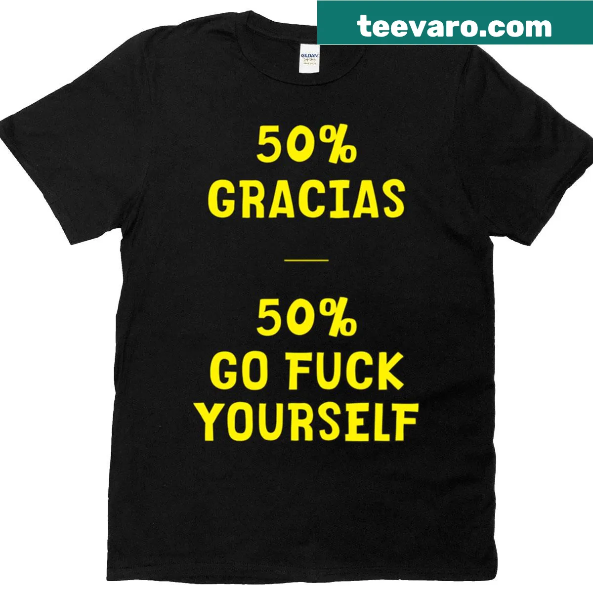 Funny typography t-shirt featuring a humorous saying — on a men's t-shirt