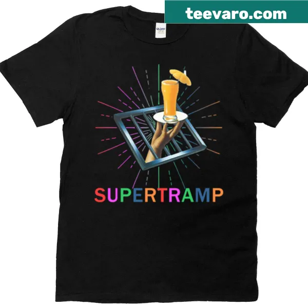 Typographic tribute to Supertramp on a t-shirt