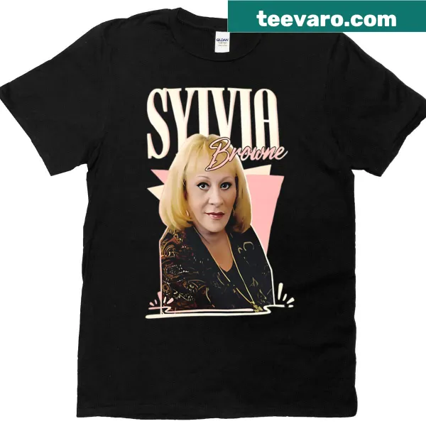 Vintage graphic T-shirt featuring Sylvia Browne, the famous psychic medium