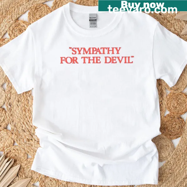 Illustrative Sympathy For The Devil T-shirt featuring bold graphic