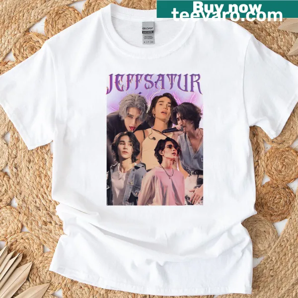 Graphic T-shirt featuring Thai singer actor Jeff Satur