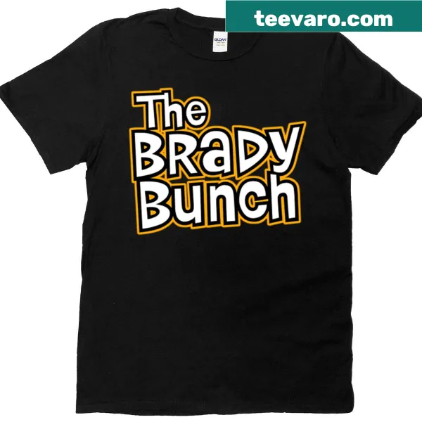Oversized T-shirt featuring a cartoon design inspired by The Brady Bunch