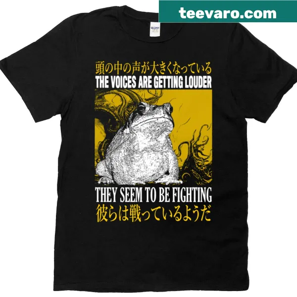 Cartoon frog t-shirt with funny text