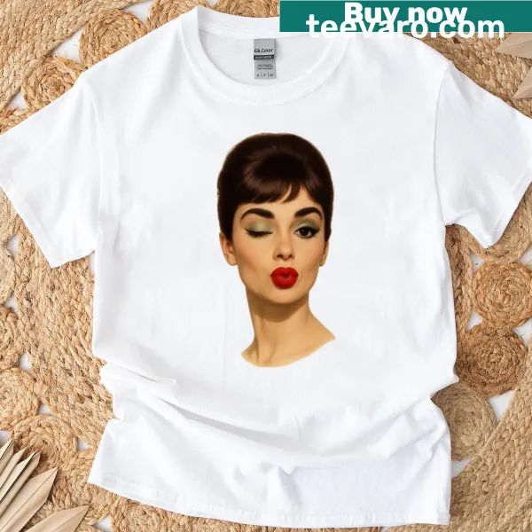 Fun cartoon T-shirt with a winking face graphic