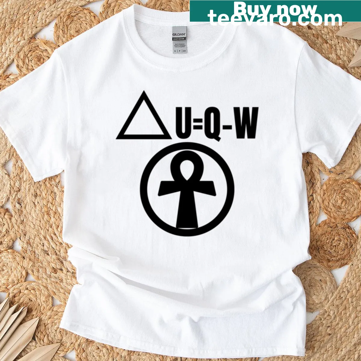 Science-themed T-shirt featuring typography related to thermodynamics — on a men's t-shirt
