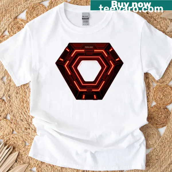 Tron Ares T-shirt featuring a bold graphic design.