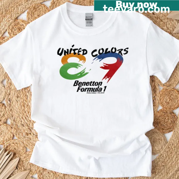 Retro United Colors Of Benetton 1989 F1 Logo T-shirt
