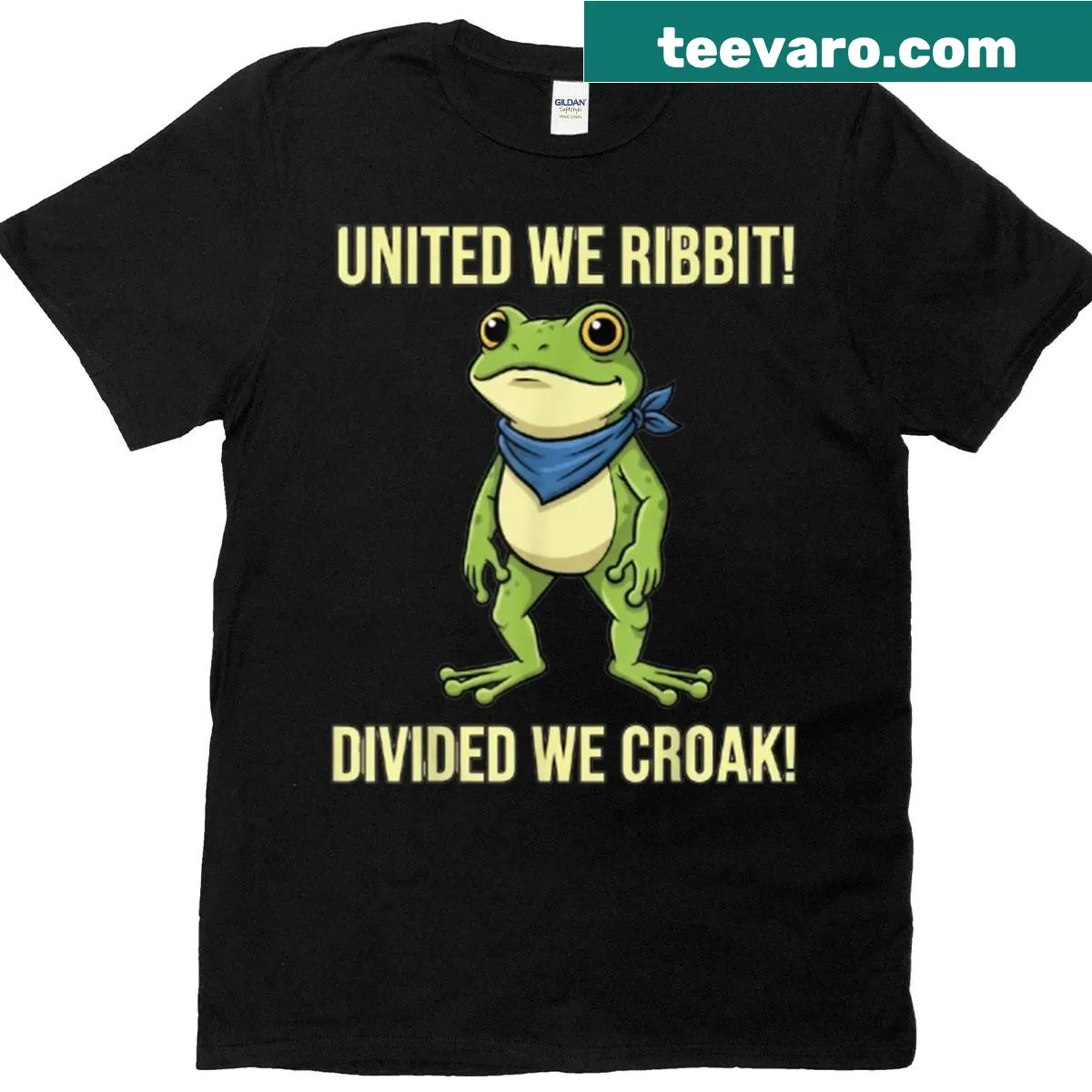 Humorous frog lover t-shirt with playful pun — on a men's t-shirt