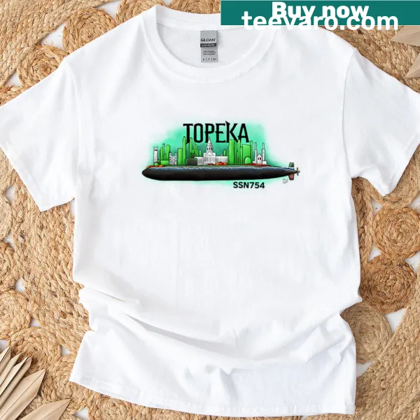 USS Topeka t-shirt with illustrative design