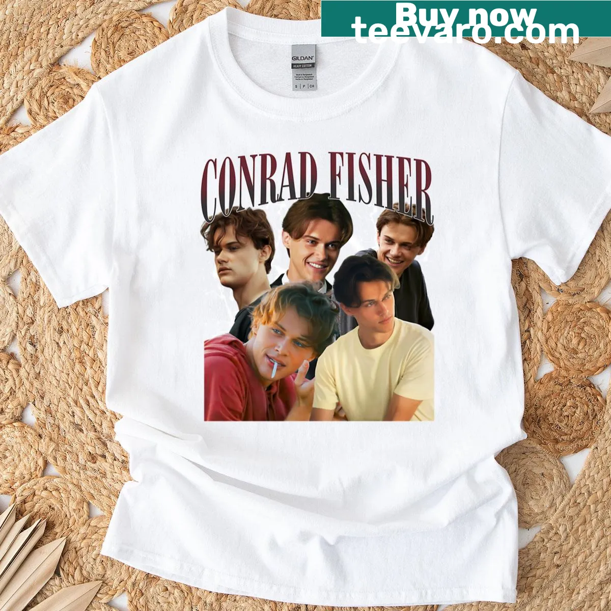 Vintage Conrad Actor T-shirt with classic design — on a men's t-shirt