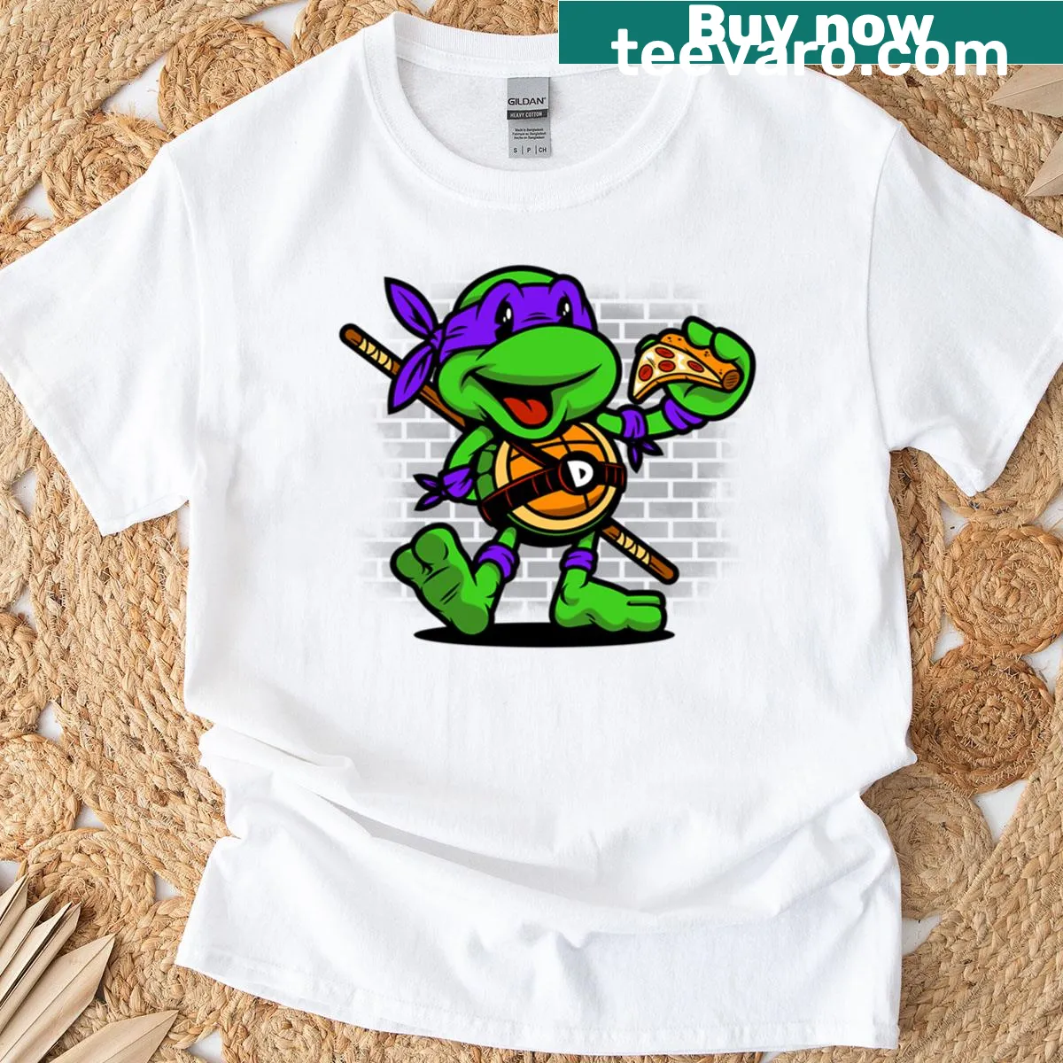 Vintage Donatello t-shirt featuring the iconic turtle character — on a men's t-shirt