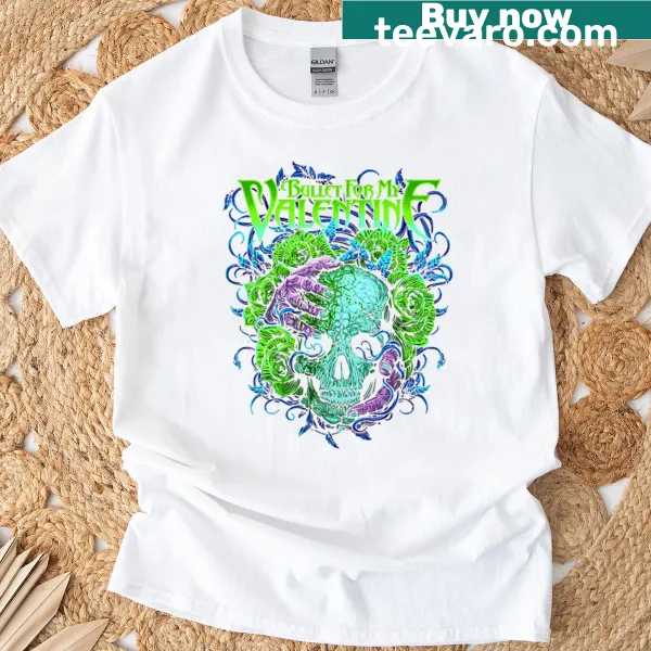 Vintage Valentine-themed T-shirt with retro bones graphic