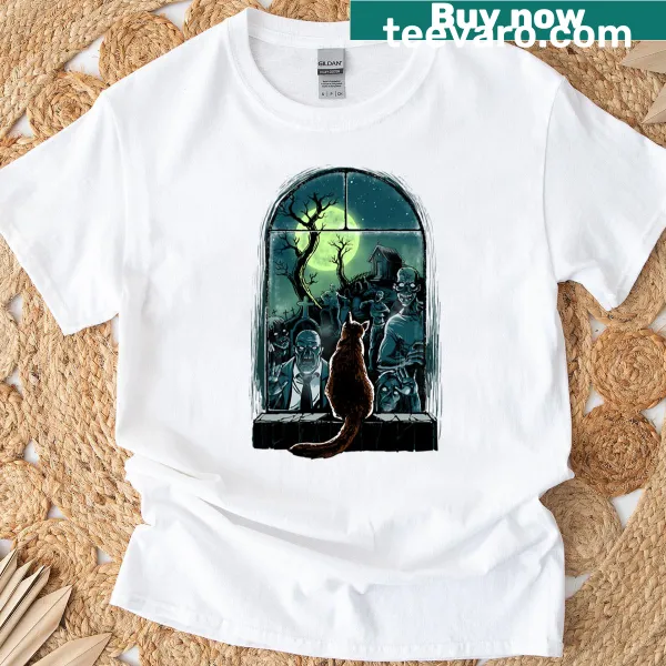 T-shirt featuring a humorous graphic of zombies