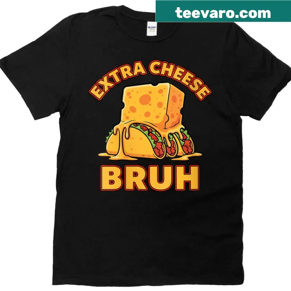 Funny women's t-shirt with a melty taco graphic