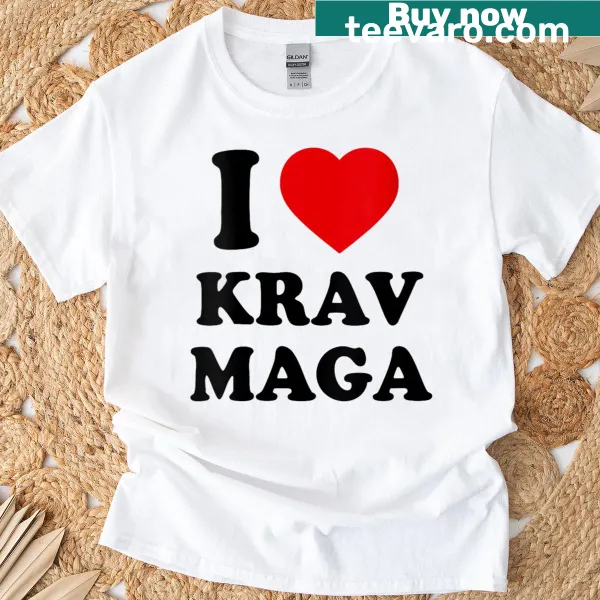 Empowering I Love Krav Maga shirt for women