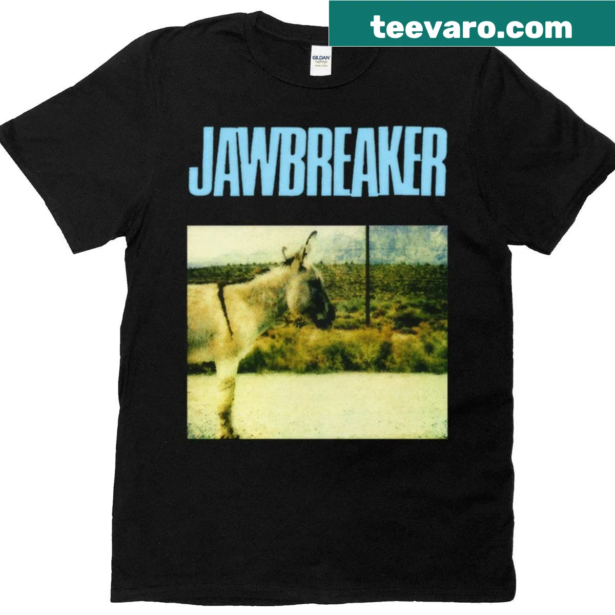 Vintage distressed Jawbreaker band t-shirt — on a men's t-shirt