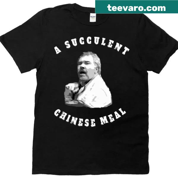 T-shirt with humorous text about a Chinese meal