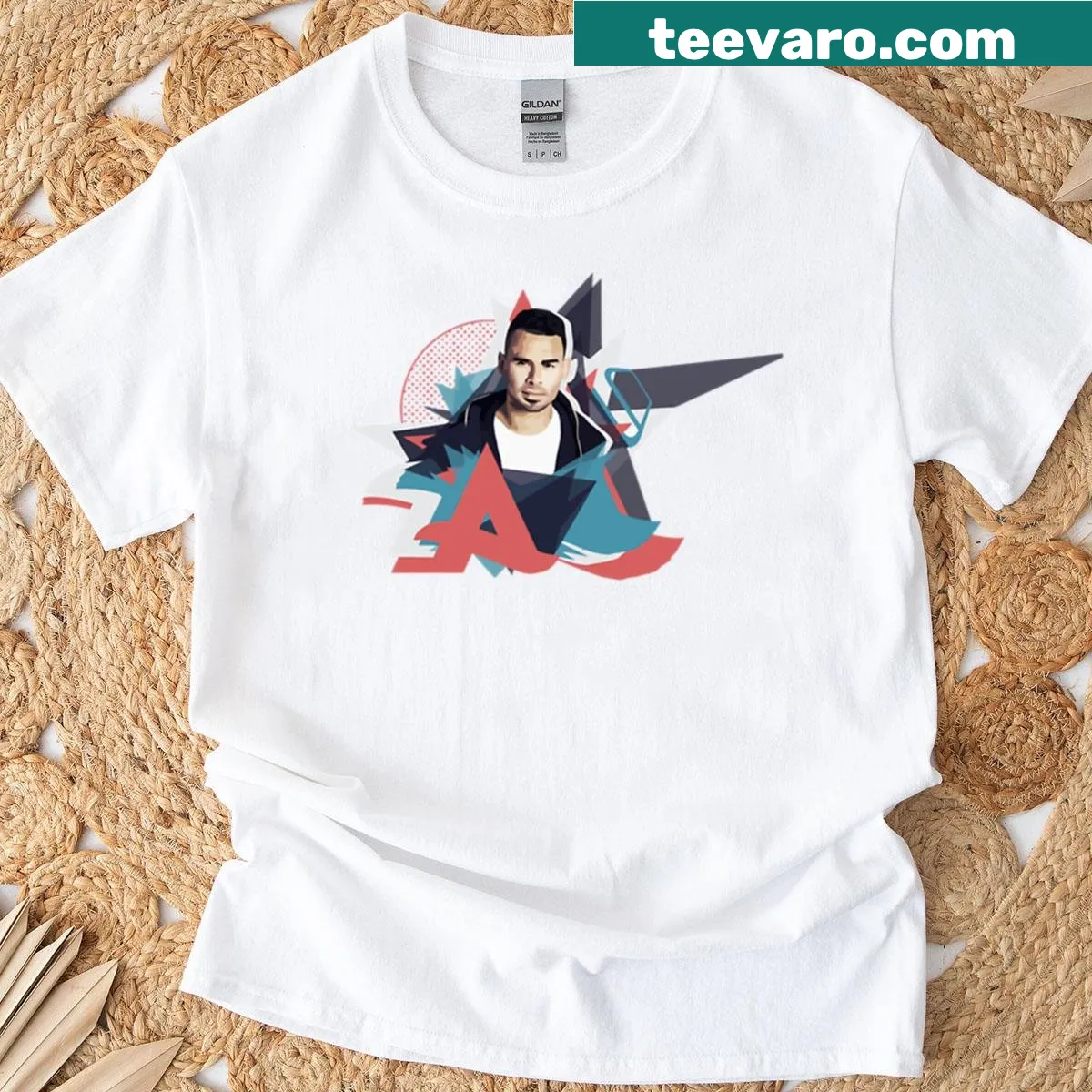 Playful afternoon stroll graphic on a relaxed t-shirt — on a men's t-shirt