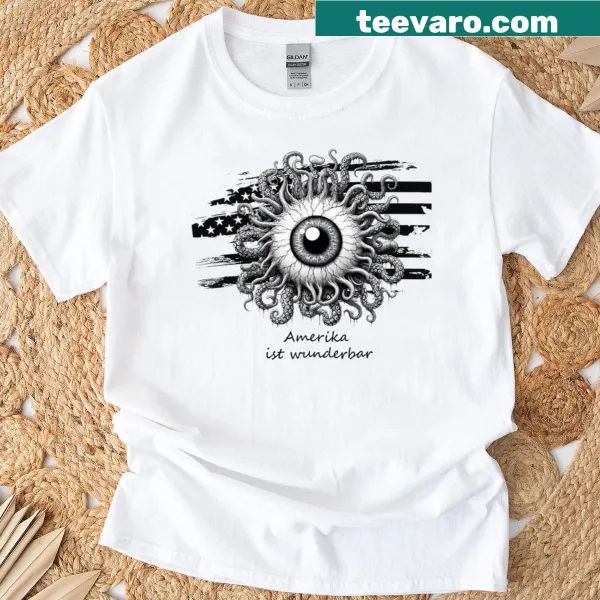 T-shirt featuring 'American Aliens' text