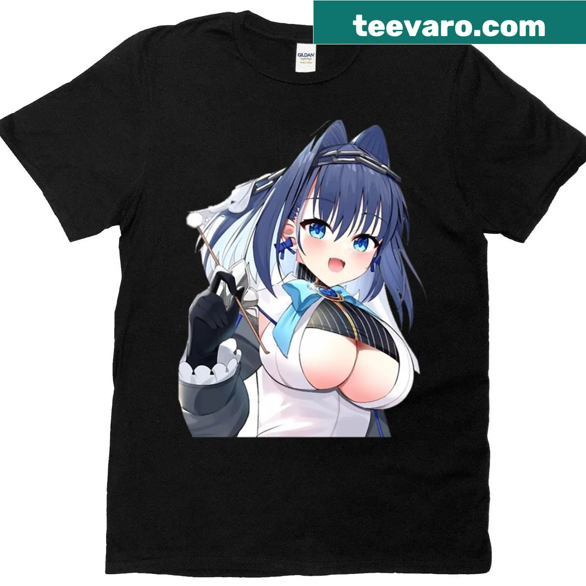 Kronii merchandise t-shirt featuring humorous text and imagery — on a men's t-shirt