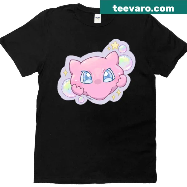 Cute Bubble Mew cat t-shirt with a playful design